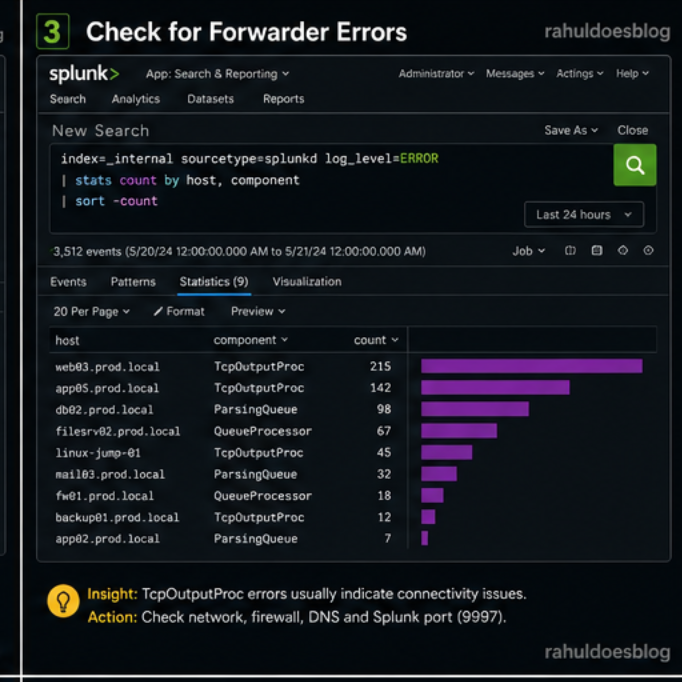 “Top Errors in Splunk Forwarders”